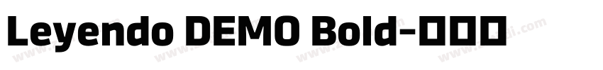 Leyendo DEMO Bold字体转换